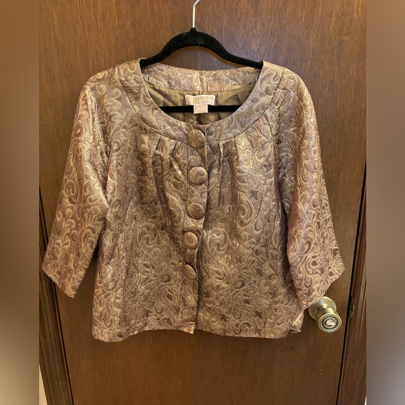 Michael kors Gold Jacquard Jacket - Picture 1 of 9
